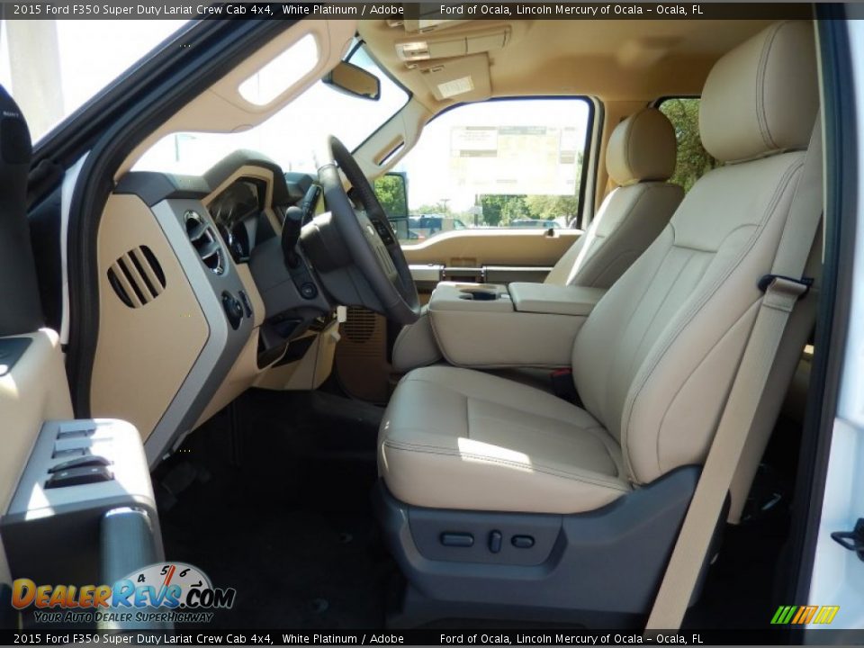 Front Seat of 2015 Ford F350 Super Duty Lariat Crew Cab 4x4 Photo #6