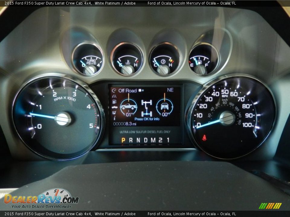 2015 Ford F350 Super Duty Lariat Crew Cab 4x4 Gauges Photo #9