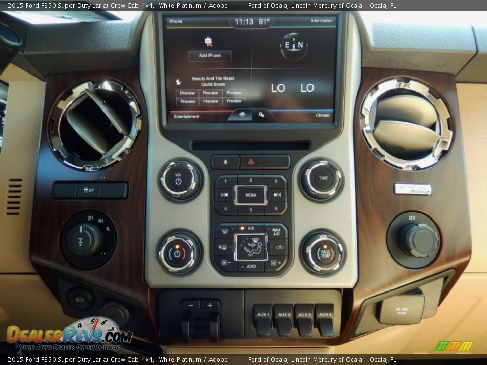 Controls of 2015 Ford F350 Super Duty Lariat Crew Cab 4x4 Photo #10