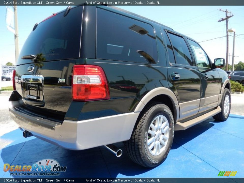 2014 Ford Expedition XLT Green Gem / Camel Photo #3