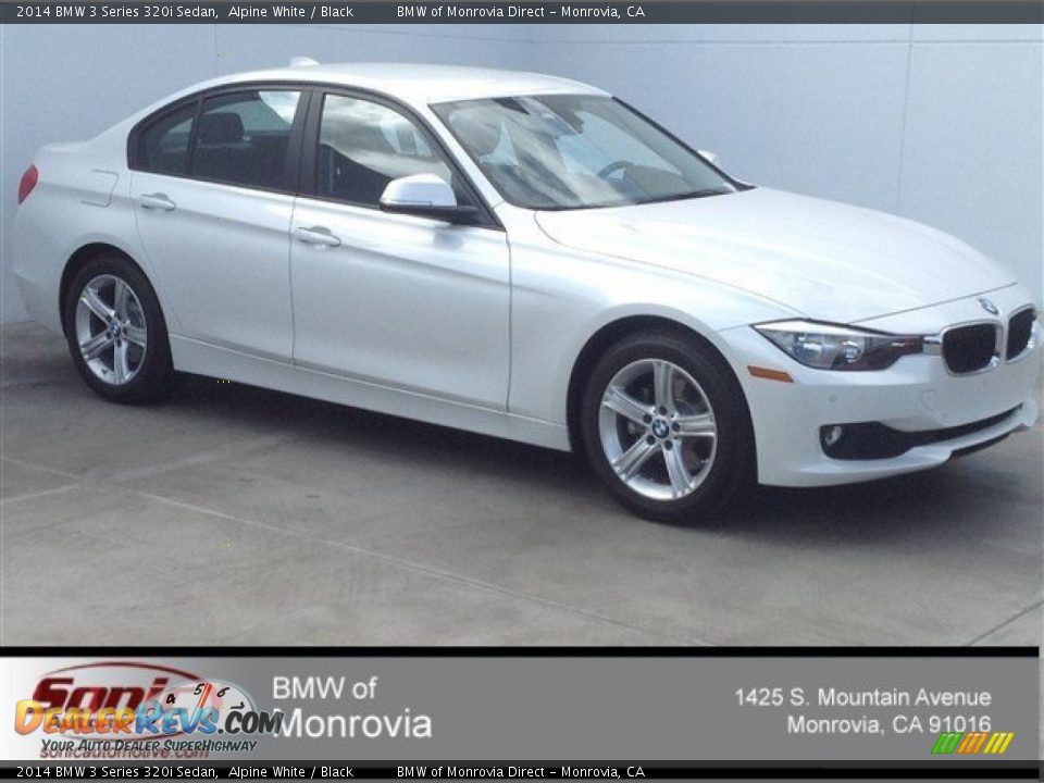 2014 BMW 3 Series 320i Sedan Alpine White / Black Photo #1