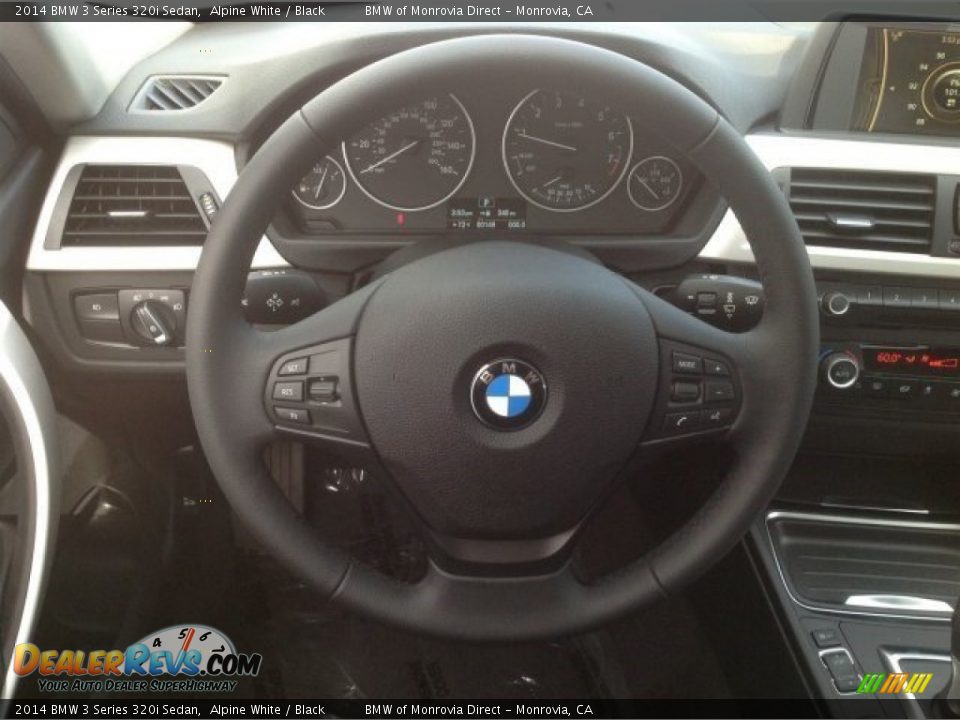 2014 BMW 3 Series 320i Sedan Alpine White / Black Photo #9