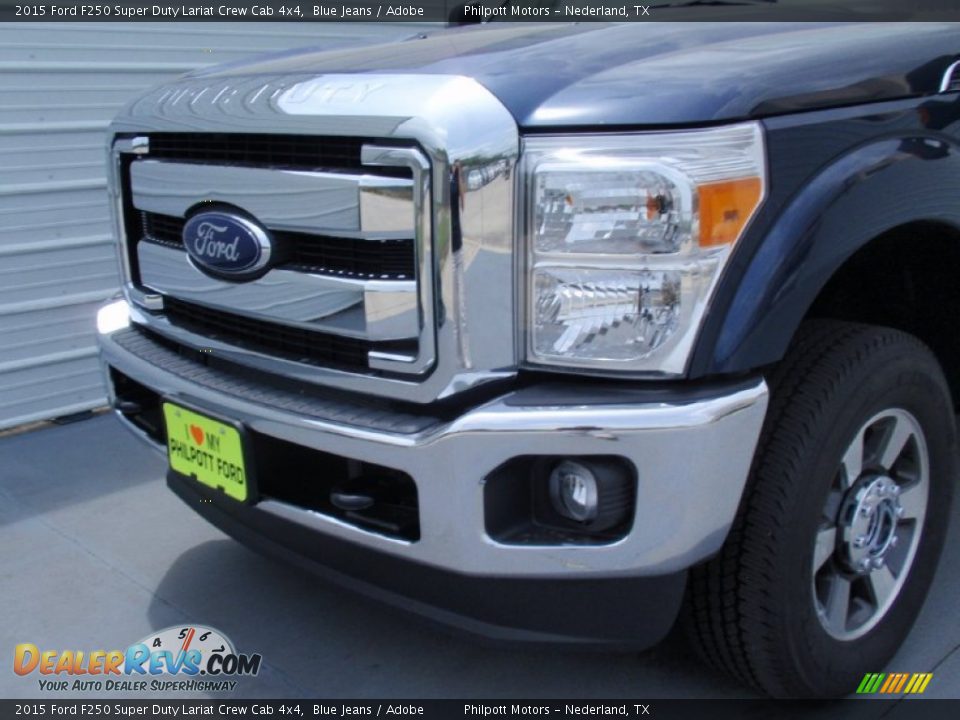 2015 Ford F250 Super Duty Lariat Crew Cab 4x4 Blue Jeans / Adobe Photo #12