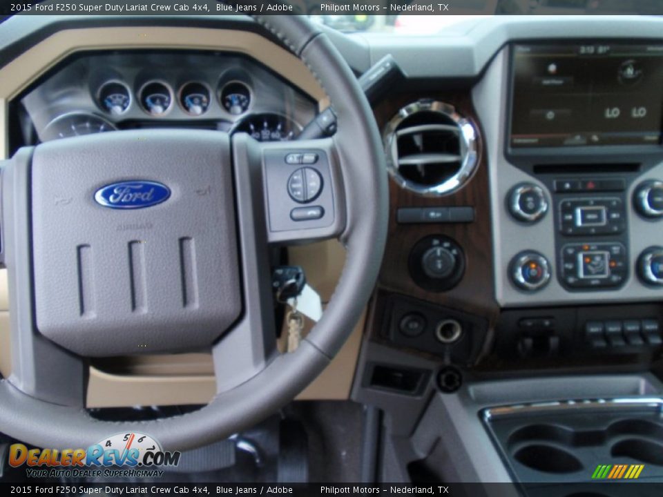 2015 Ford F250 Super Duty Lariat Crew Cab 4x4 Blue Jeans / Adobe Photo #29