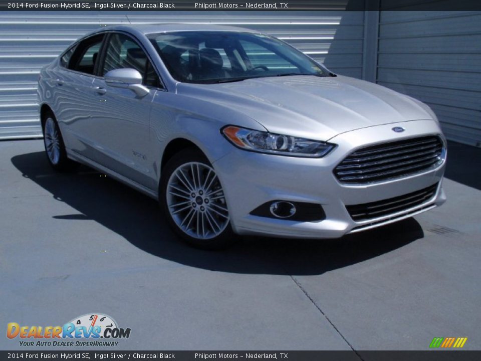 2014 Ford Fusion Hybrid SE Ingot Silver / Charcoal Black Photo #1