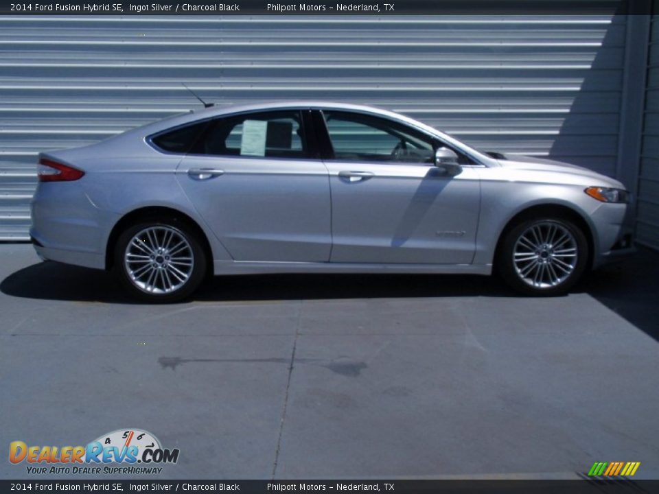 2014 Ford Fusion Hybrid SE Ingot Silver / Charcoal Black Photo #3