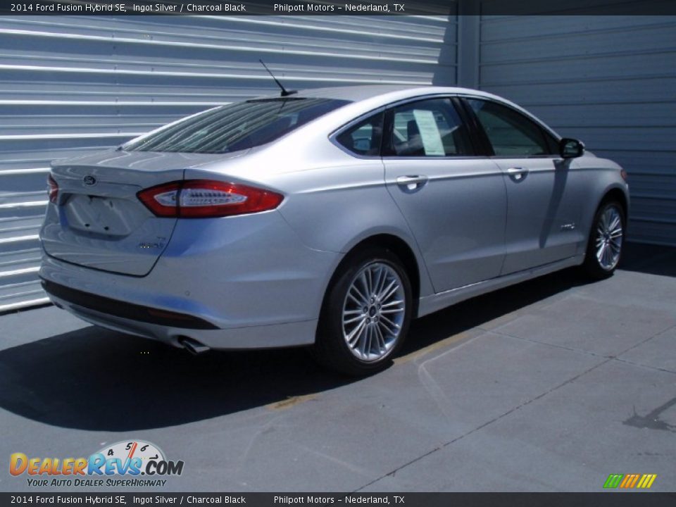 2014 Ford Fusion Hybrid SE Ingot Silver / Charcoal Black Photo #4