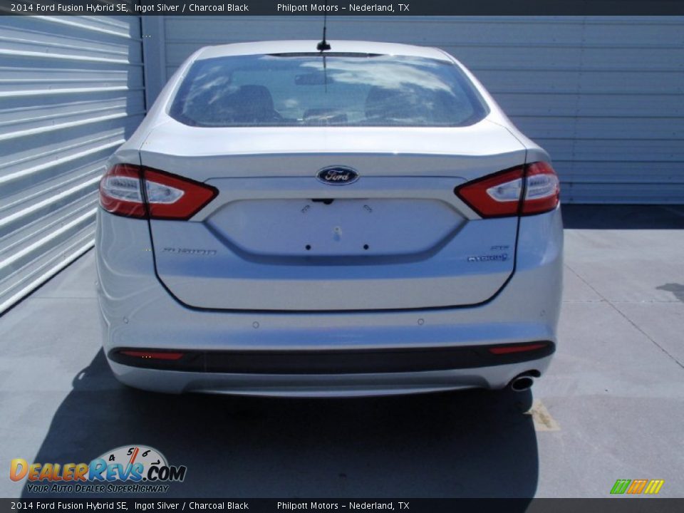 2014 Ford Fusion Hybrid SE Ingot Silver / Charcoal Black Photo #5