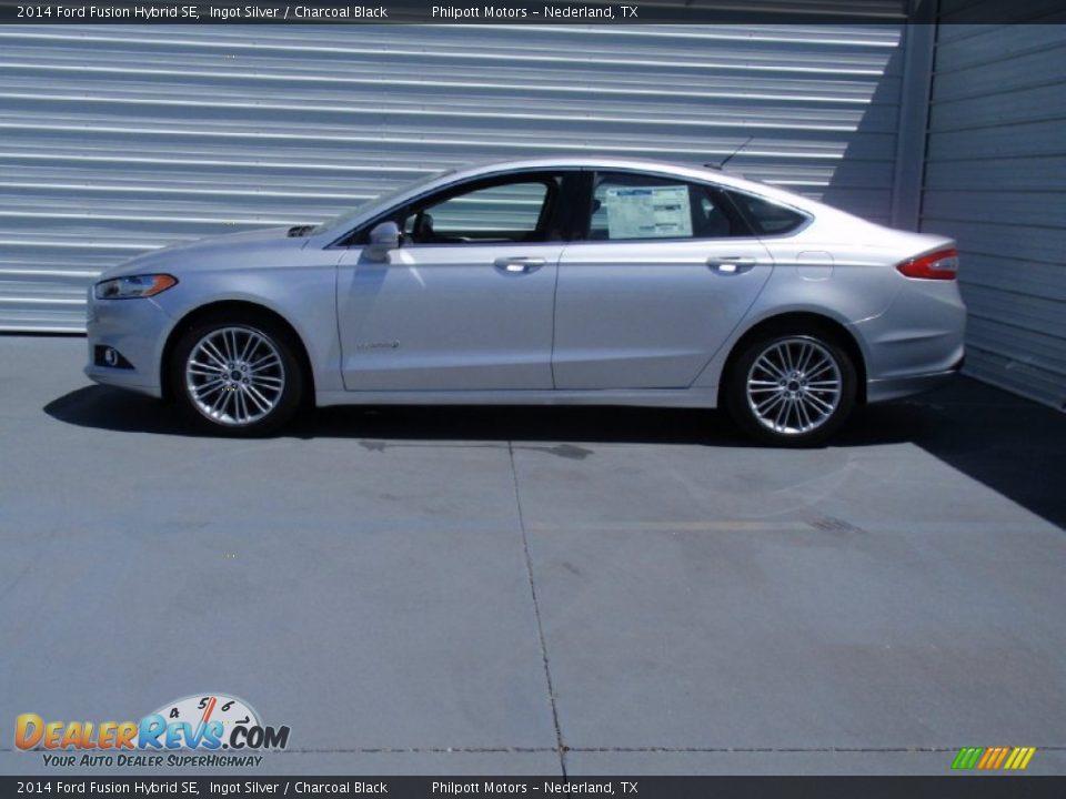 2014 Ford Fusion Hybrid SE Ingot Silver / Charcoal Black Photo #6