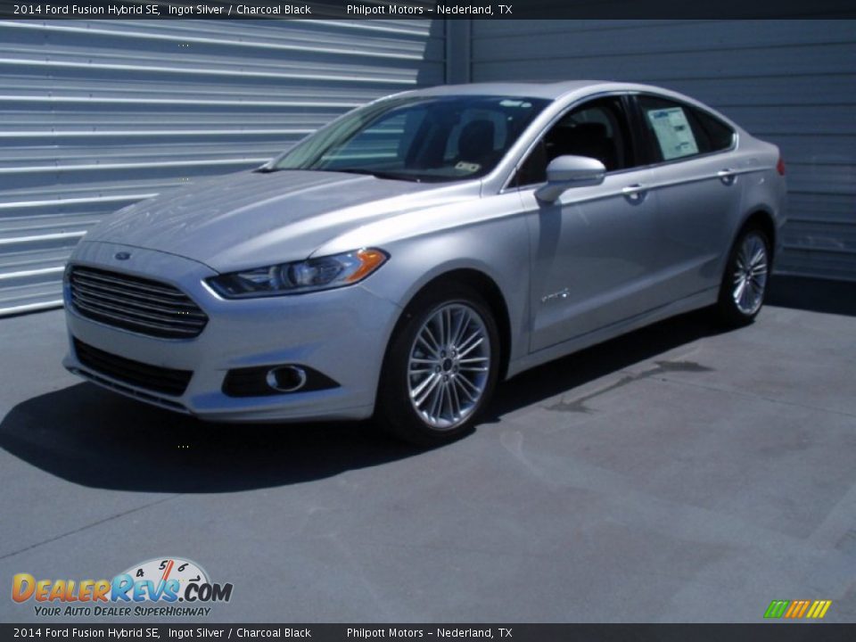 2014 Ford Fusion Hybrid SE Ingot Silver / Charcoal Black Photo #7