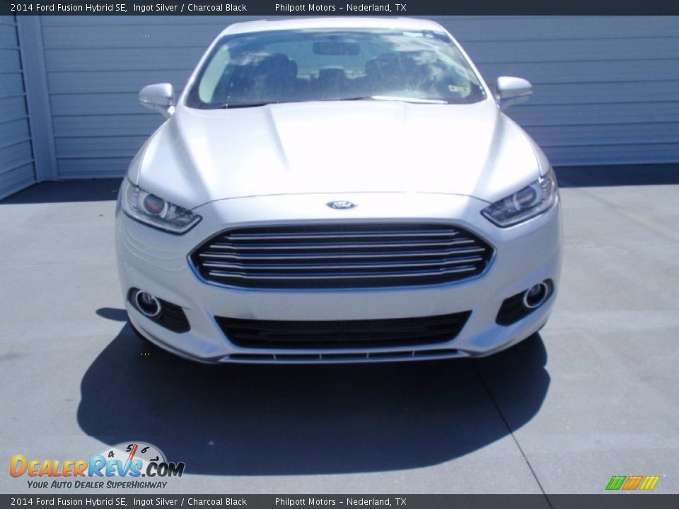 2014 Ford Fusion Hybrid SE Ingot Silver / Charcoal Black Photo #8