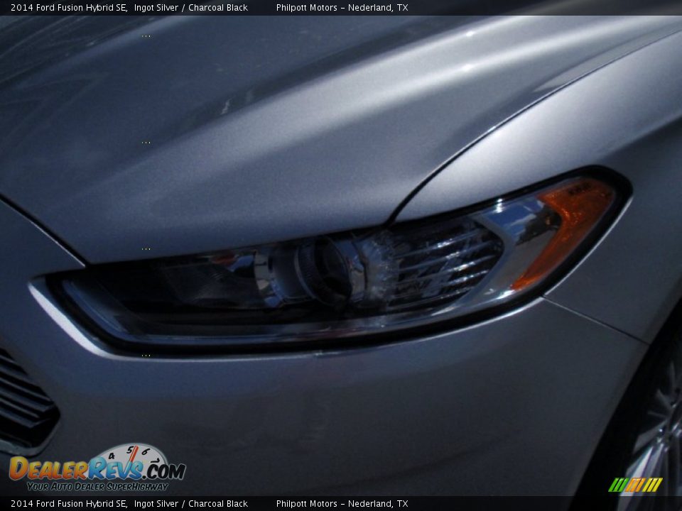 2014 Ford Fusion Hybrid SE Ingot Silver / Charcoal Black Photo #9
