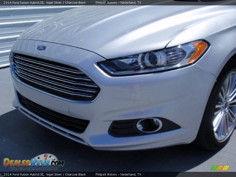 2014 Ford Fusion Hybrid SE Ingot Silver / Charcoal Black Photo #11