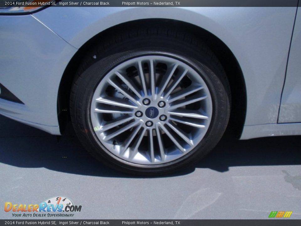 2014 Ford Fusion Hybrid SE Ingot Silver / Charcoal Black Photo #12