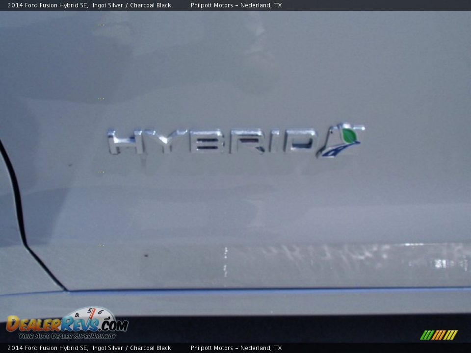 2014 Ford Fusion Hybrid SE Ingot Silver / Charcoal Black Photo #13