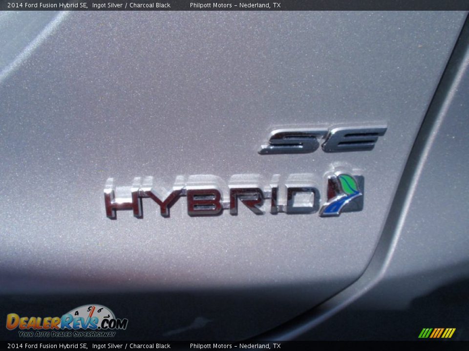 2014 Ford Fusion Hybrid SE Ingot Silver / Charcoal Black Photo #17