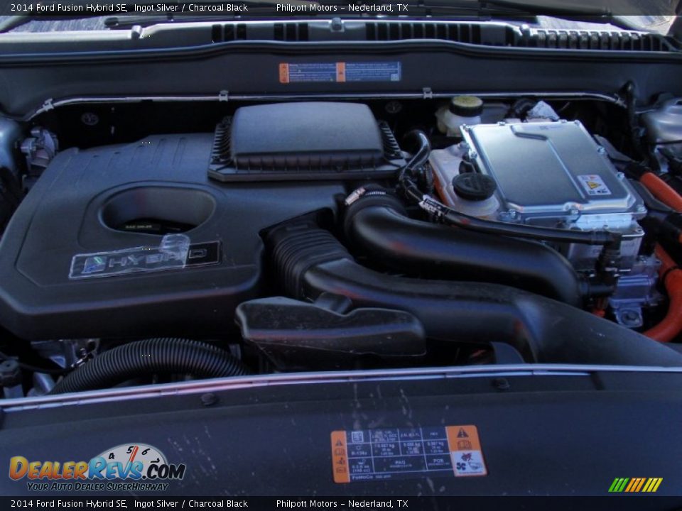 2014 Ford Fusion Hybrid SE Ingot Silver / Charcoal Black Photo #18