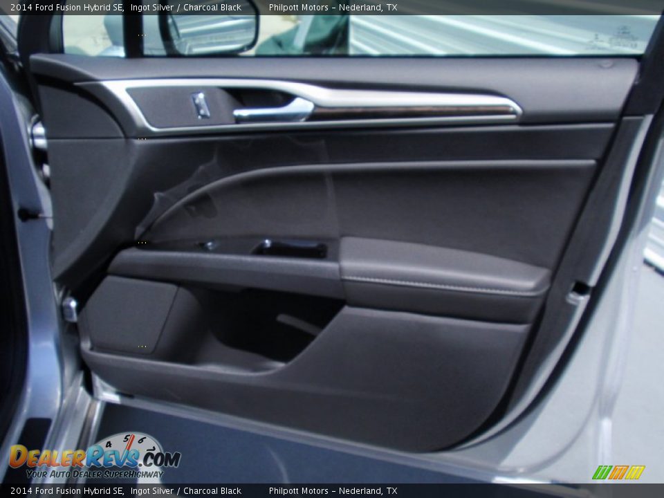 2014 Ford Fusion Hybrid SE Ingot Silver / Charcoal Black Photo #19