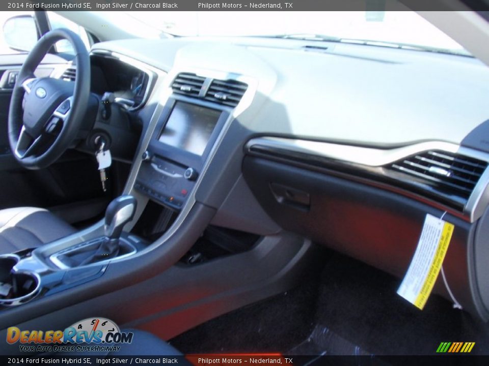 2014 Ford Fusion Hybrid SE Ingot Silver / Charcoal Black Photo #20