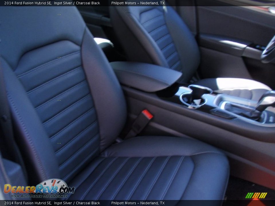 2014 Ford Fusion Hybrid SE Ingot Silver / Charcoal Black Photo #21