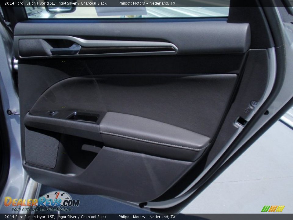 2014 Ford Fusion Hybrid SE Ingot Silver / Charcoal Black Photo #22