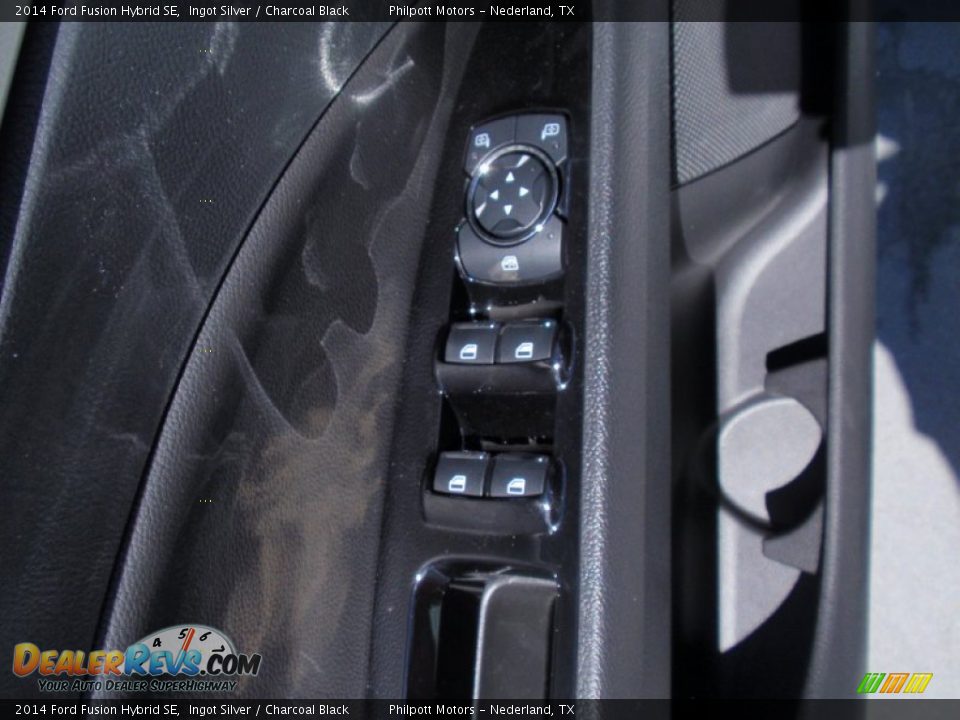 2014 Ford Fusion Hybrid SE Ingot Silver / Charcoal Black Photo #26