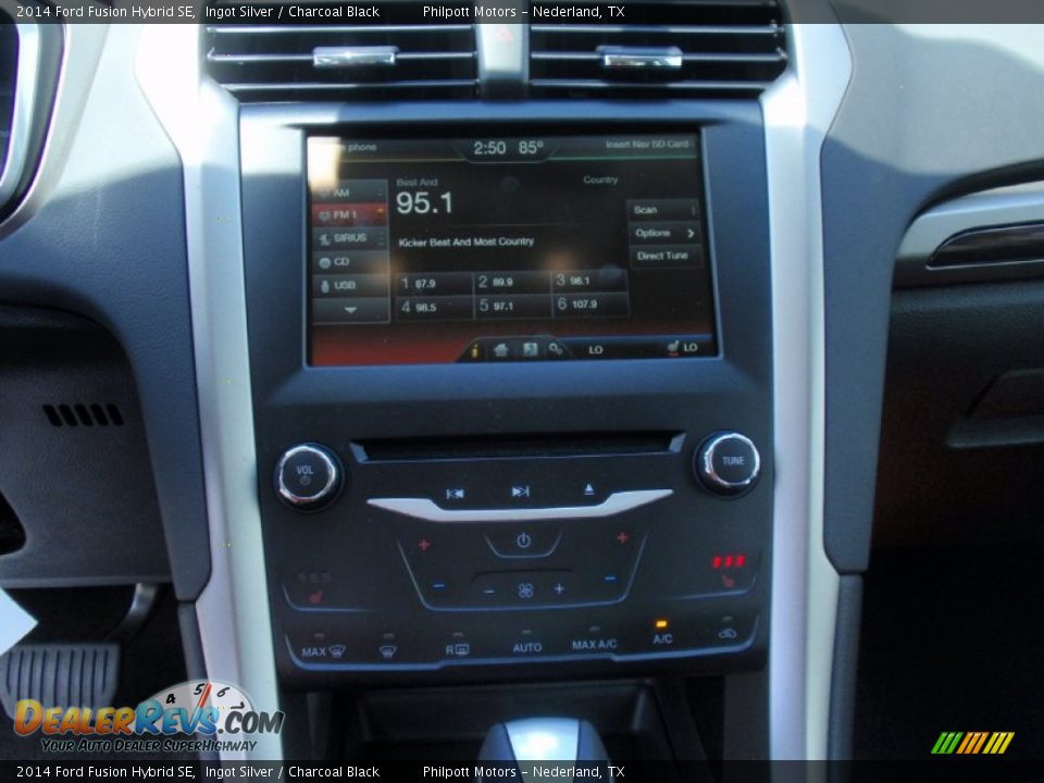 2014 Ford Fusion Hybrid SE Ingot Silver / Charcoal Black Photo #31
