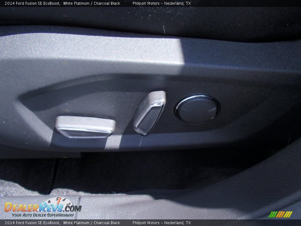 2014 Ford Fusion SE EcoBoost White Platinum / Charcoal Black Photo #28
