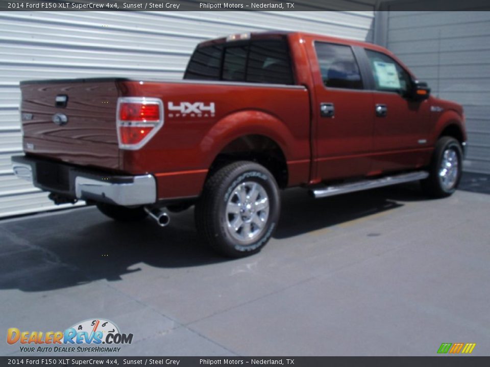 2014 Ford F150 XLT SuperCrew 4x4 Sunset / Steel Grey Photo #4