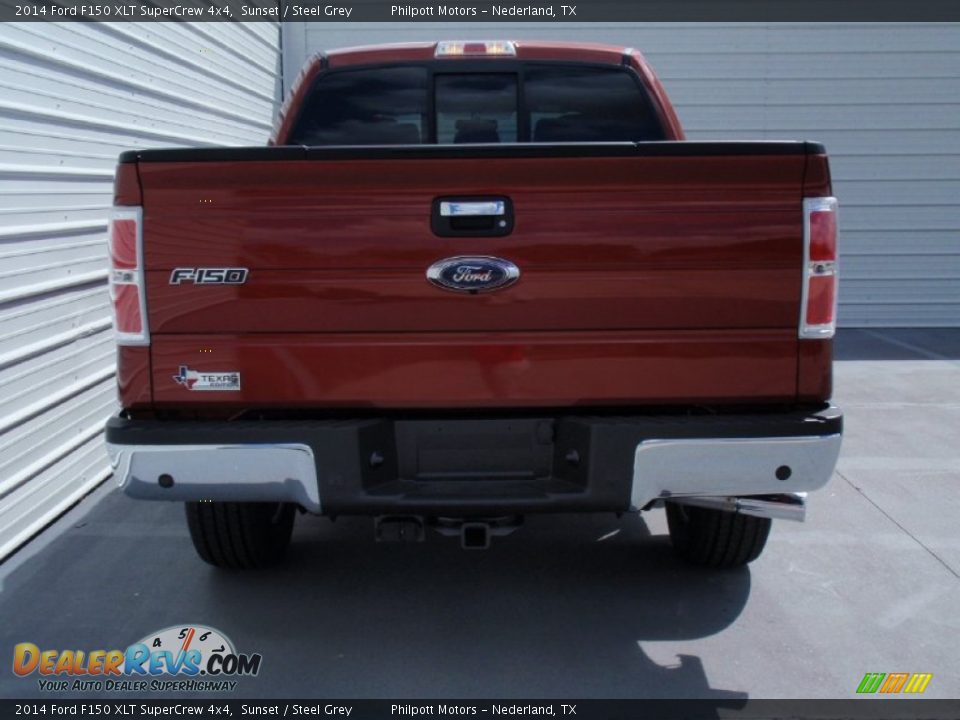 2014 Ford F150 XLT SuperCrew 4x4 Sunset / Steel Grey Photo #5