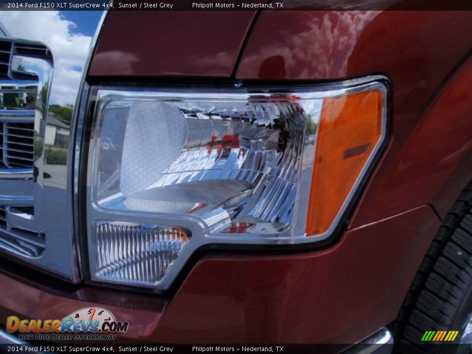 2014 Ford F150 XLT SuperCrew 4x4 Sunset / Steel Grey Photo #9