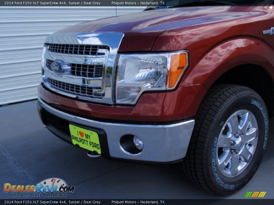 2014 Ford F150 XLT SuperCrew 4x4 Sunset / Steel Grey Photo #11