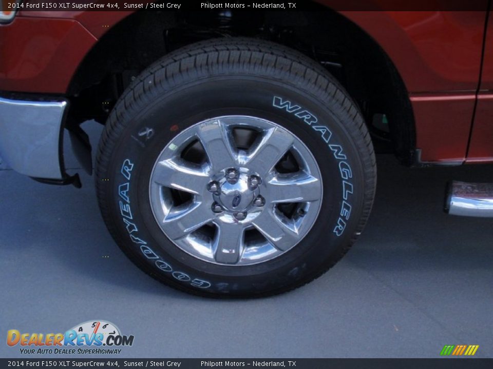 2014 Ford F150 XLT SuperCrew 4x4 Sunset / Steel Grey Photo #12