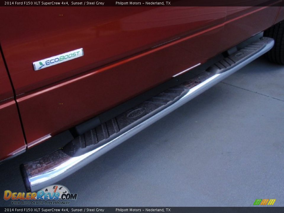 2014 Ford F150 XLT SuperCrew 4x4 Sunset / Steel Grey Photo #14