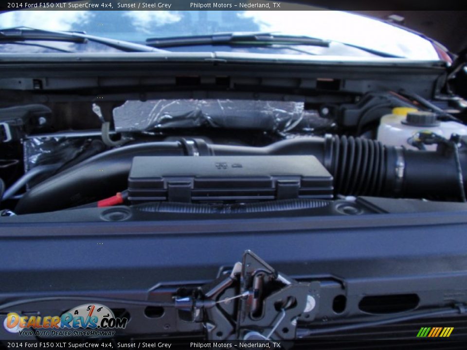 2014 Ford F150 XLT SuperCrew 4x4 Sunset / Steel Grey Photo #21