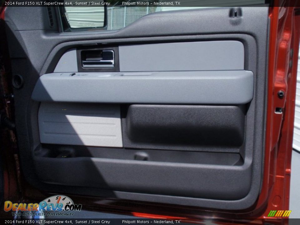 2014 Ford F150 XLT SuperCrew 4x4 Sunset / Steel Grey Photo #22