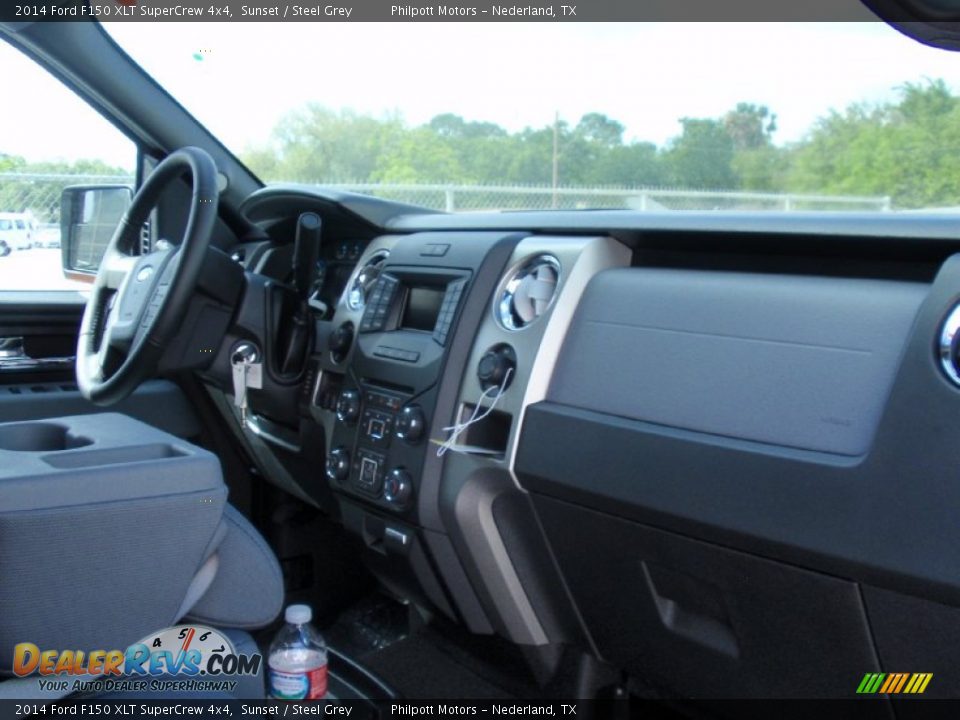 2014 Ford F150 XLT SuperCrew 4x4 Sunset / Steel Grey Photo #23