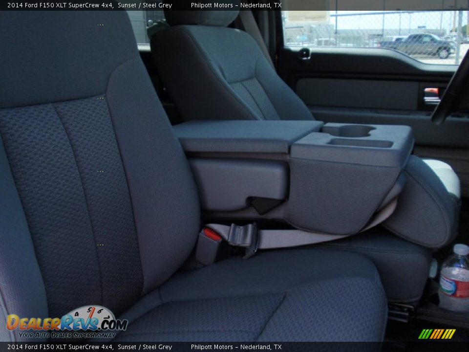 2014 Ford F150 XLT SuperCrew 4x4 Sunset / Steel Grey Photo #24