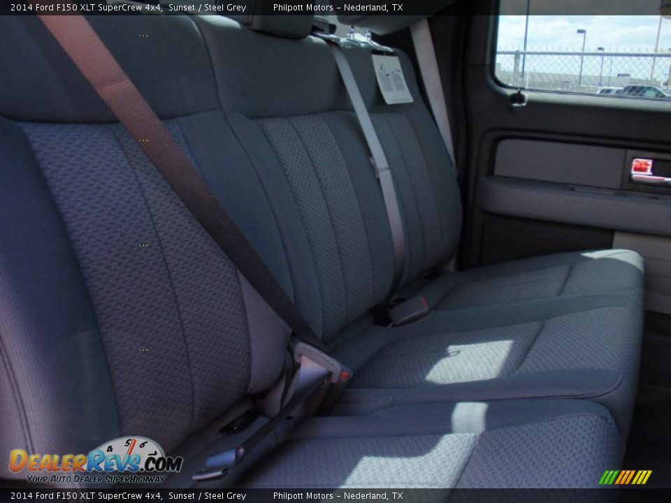 2014 Ford F150 XLT SuperCrew 4x4 Sunset / Steel Grey Photo #26