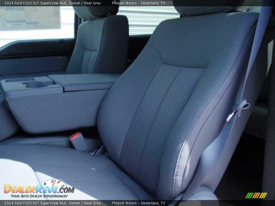 2014 Ford F150 XLT SuperCrew 4x4 Sunset / Steel Grey Photo #30