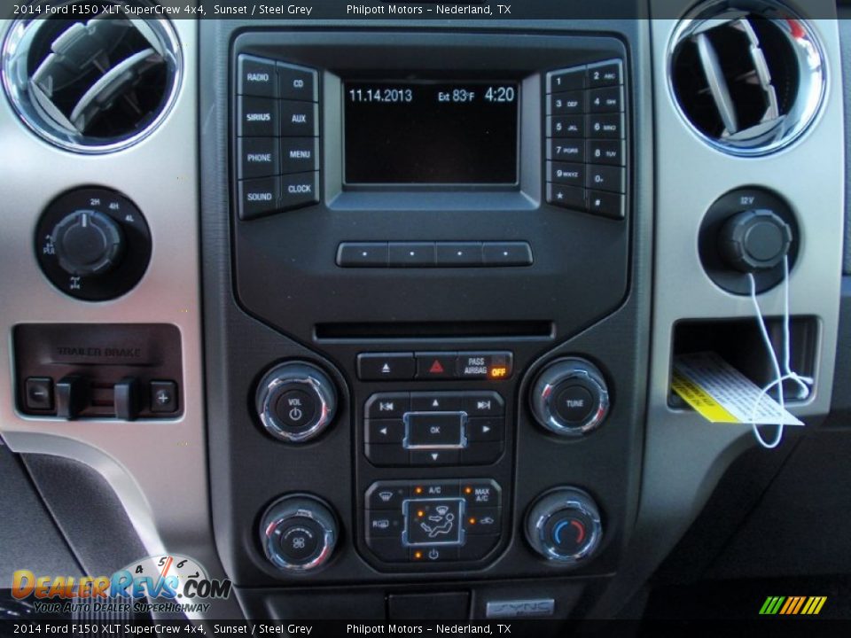 2014 Ford F150 XLT SuperCrew 4x4 Sunset / Steel Grey Photo #33