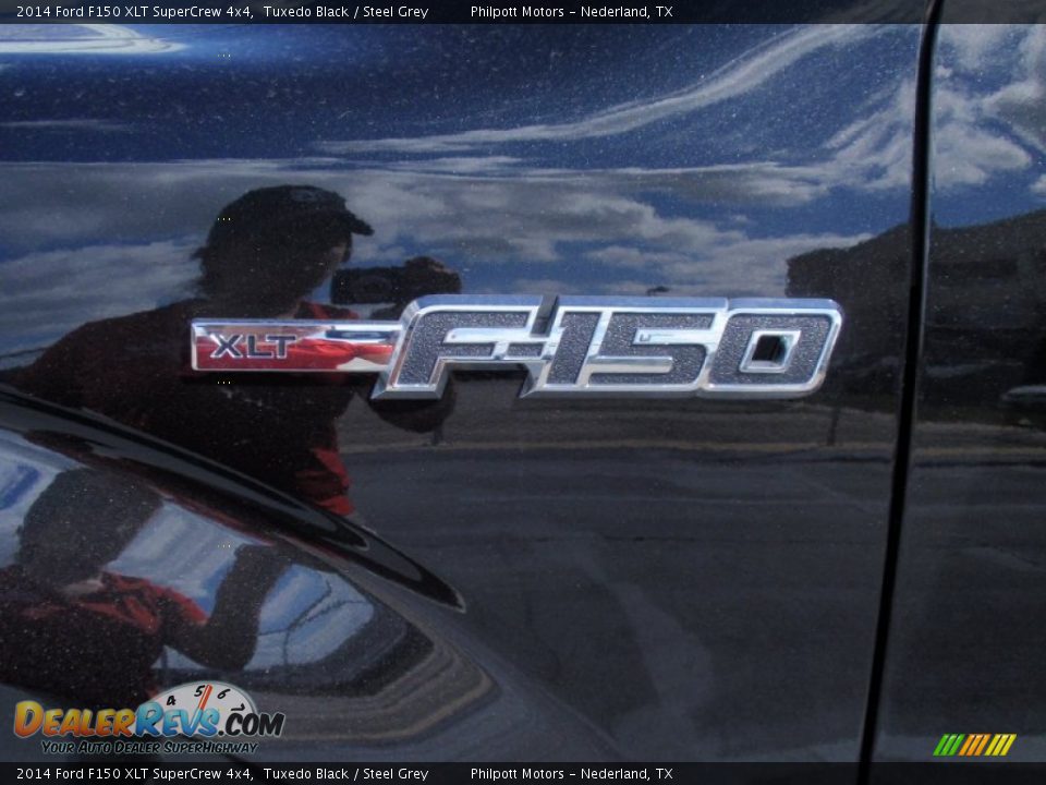 2014 Ford F150 XLT SuperCrew 4x4 Tuxedo Black / Steel Grey Photo #13