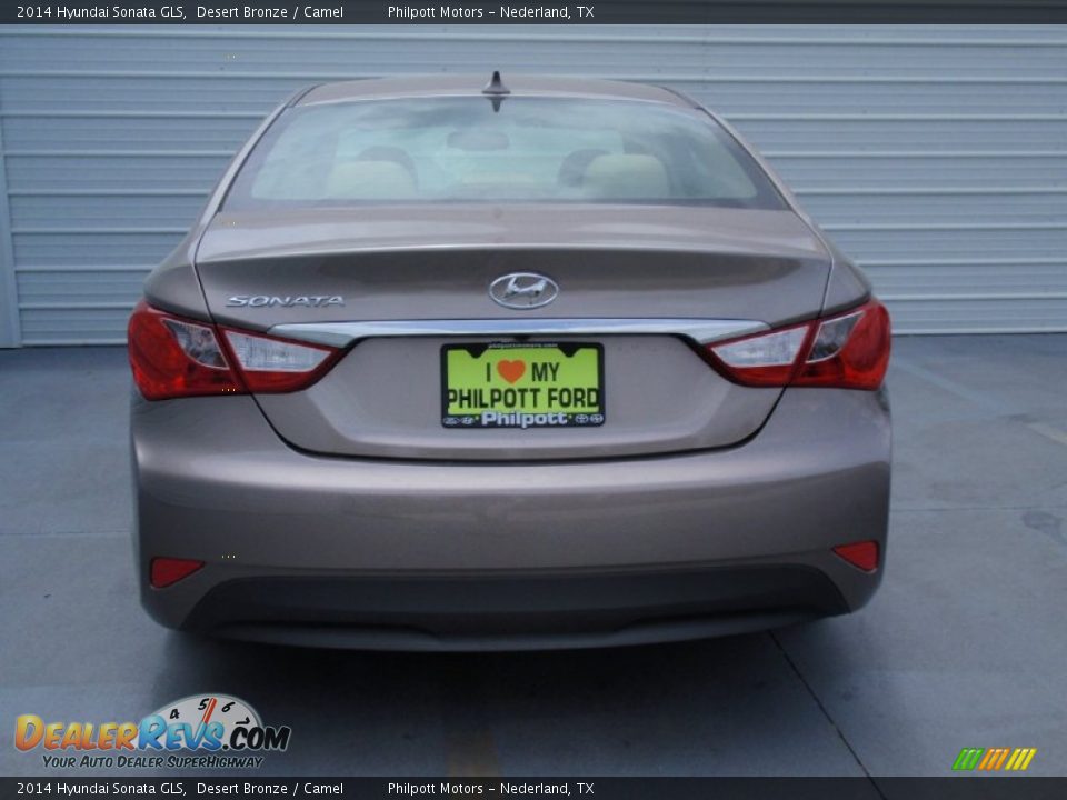 2014 Hyundai Sonata GLS Desert Bronze / Camel Photo #5