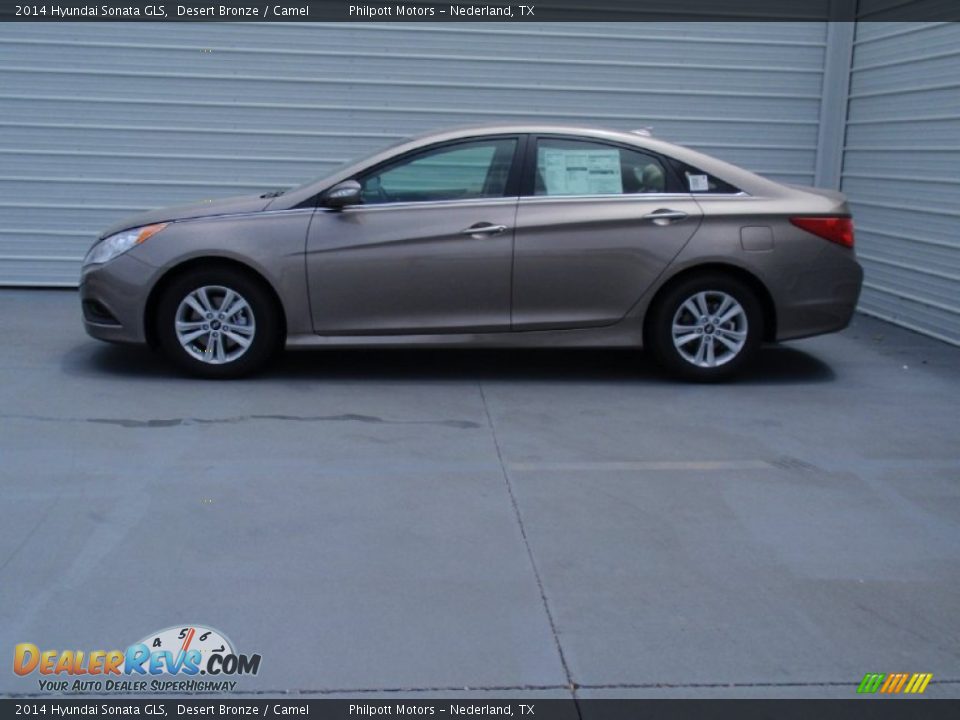 2014 Hyundai Sonata GLS Desert Bronze / Camel Photo #6