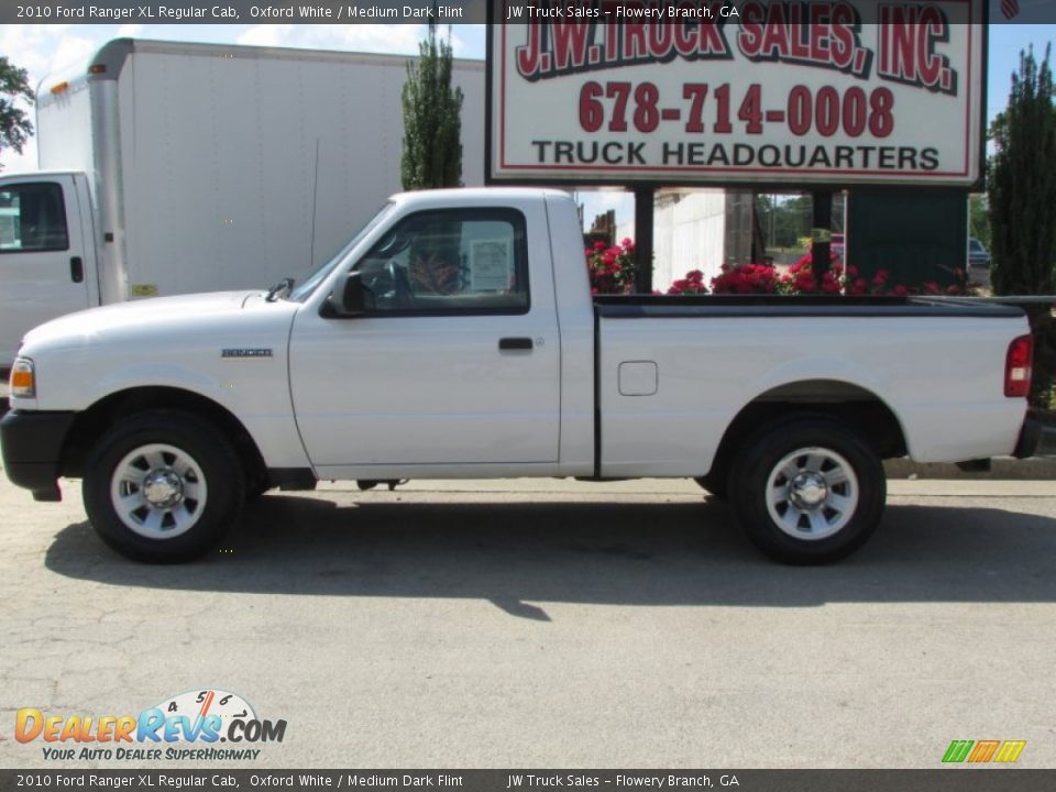 2010 Ford Ranger XL Regular Cab Oxford White / Medium Dark Flint Photo #3