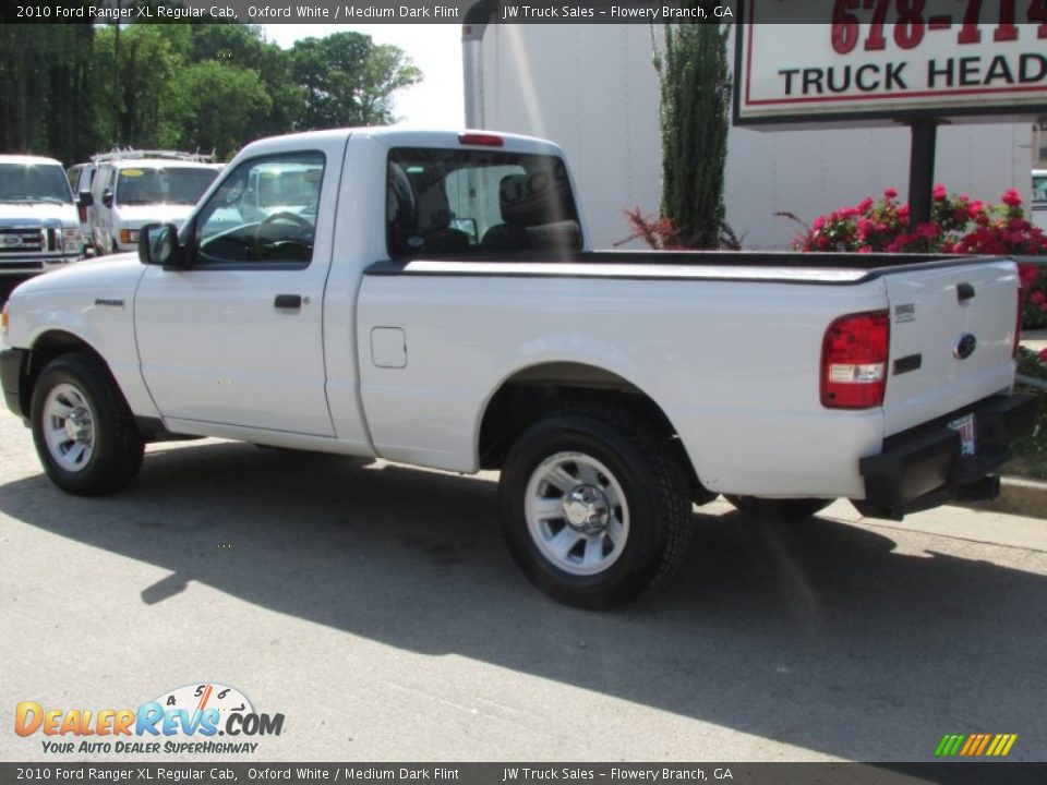2010 Ford Ranger XL Regular Cab Oxford White / Medium Dark Flint Photo #4