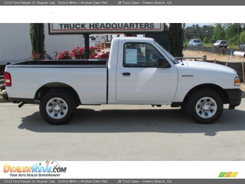 2010 Ford Ranger XL Regular Cab Oxford White / Medium Dark Flint Photo #8
