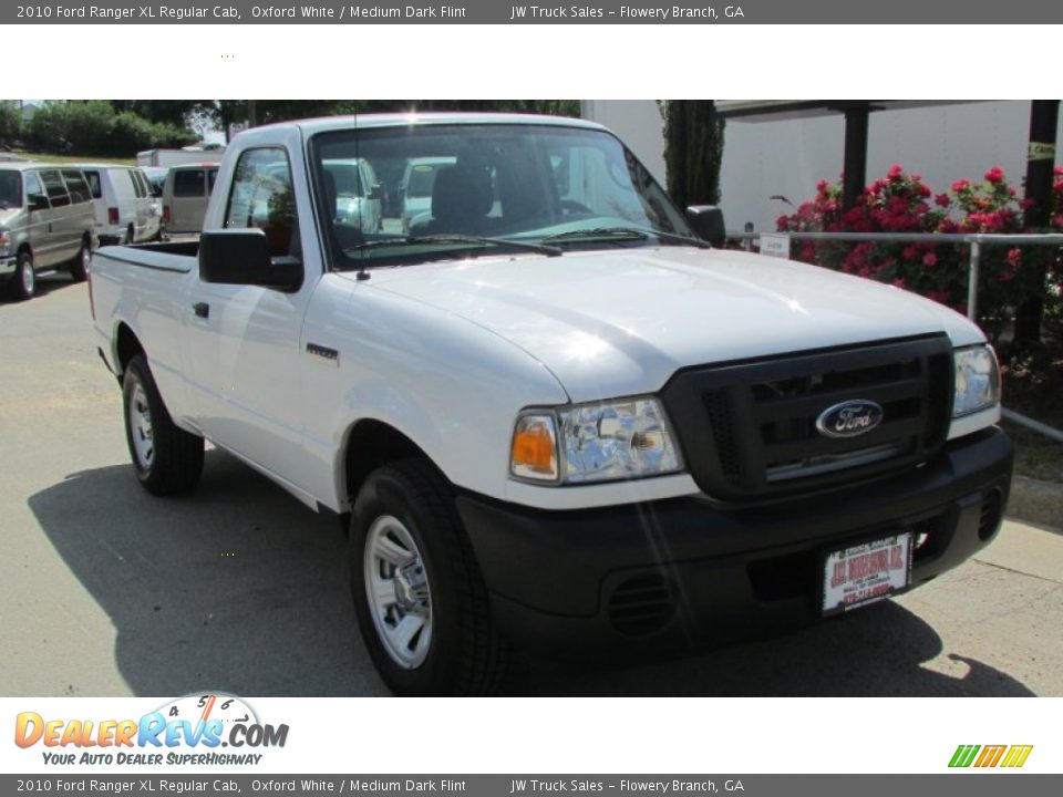 2010 Ford Ranger XL Regular Cab Oxford White / Medium Dark Flint Photo #9