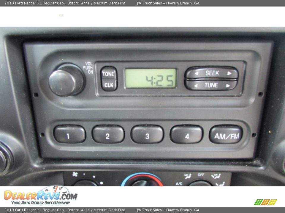 2010 Ford Ranger XL Regular Cab Oxford White / Medium Dark Flint Photo #27