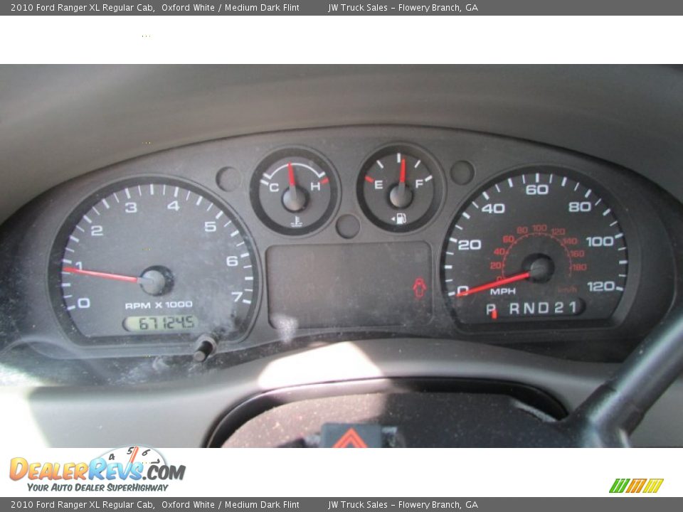 2010 Ford Ranger XL Regular Cab Oxford White / Medium Dark Flint Photo #32